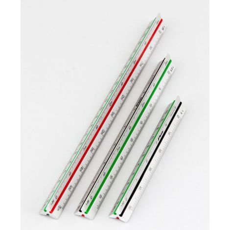 Skalówka Linijka Leniar plastikowa 30cm, 1:10 - 1:50 - 2